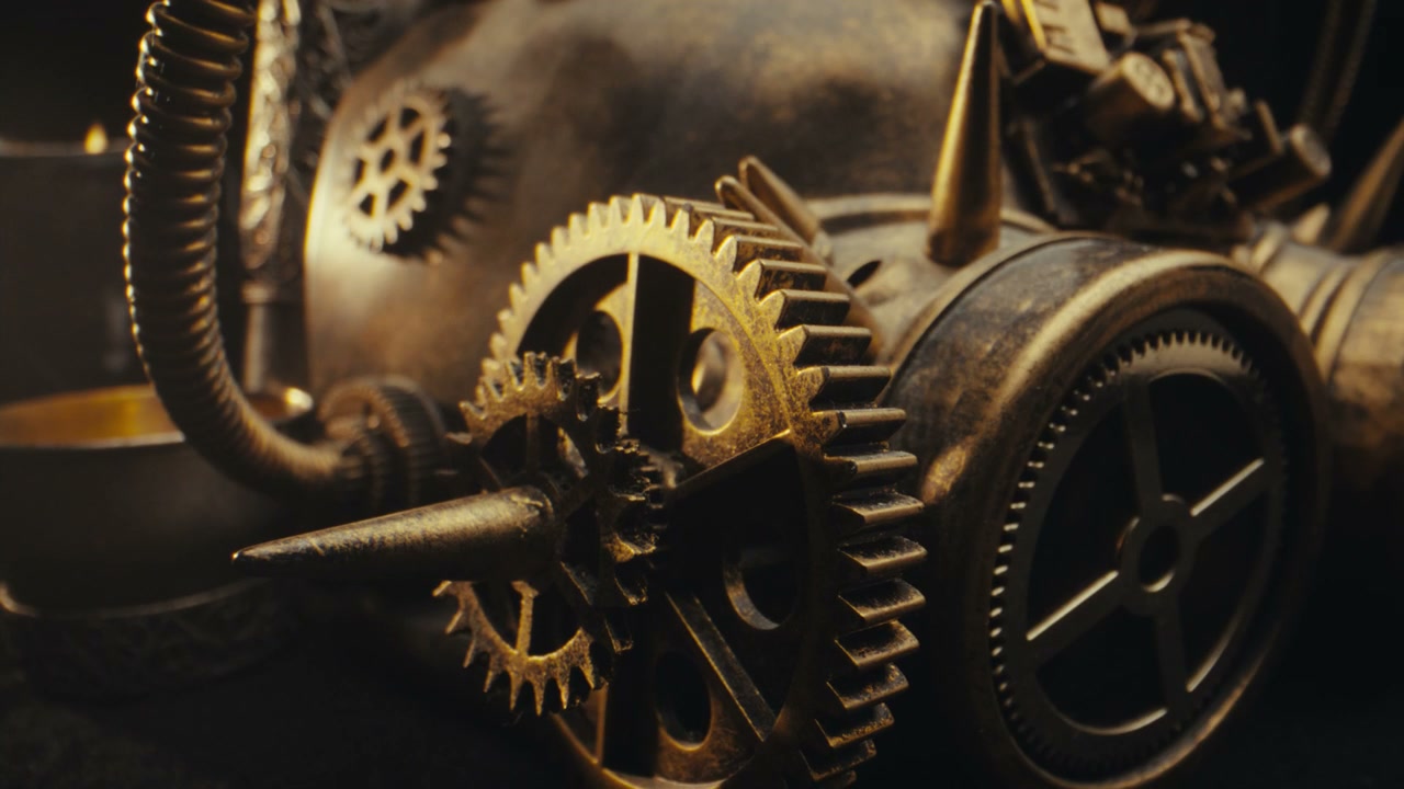 Intricate Steampunk Metal Design