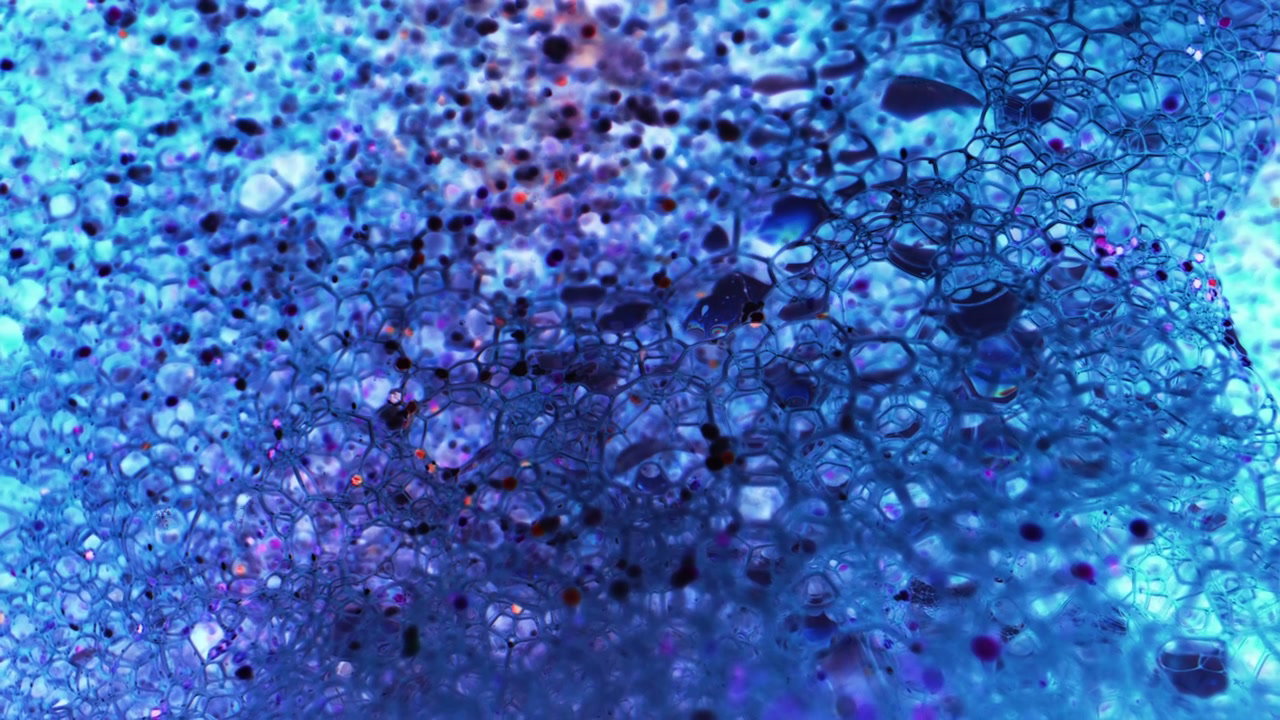Colorful Abstract Foam and Bubbles