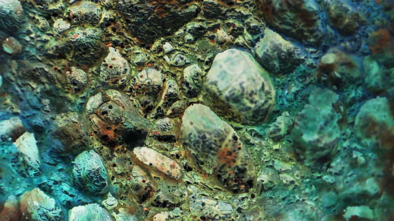 Vibrant Graded Stone Surface