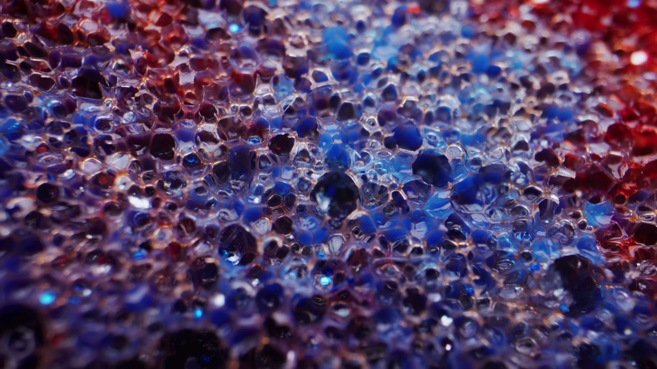 Colorful Bubbly Abstract Surface