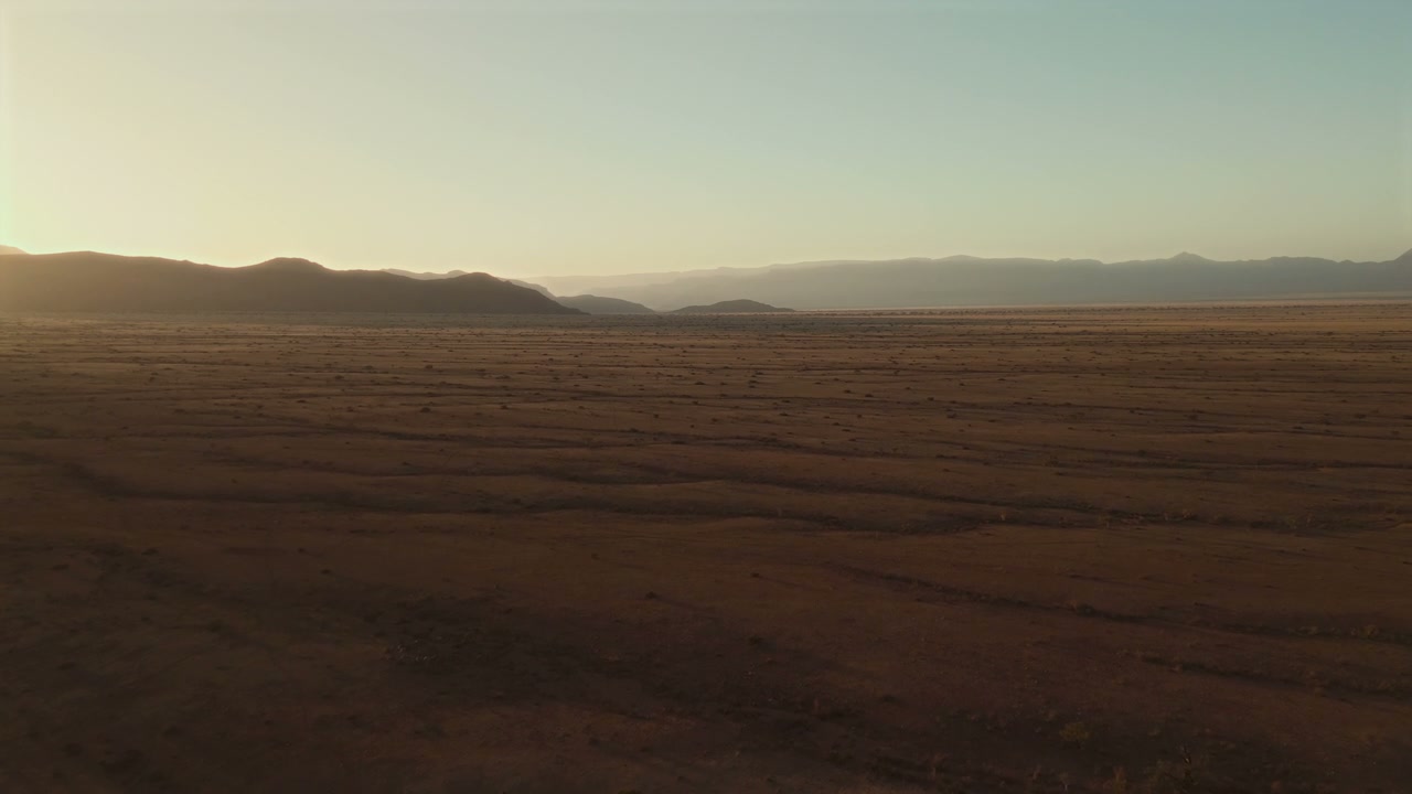 Sunrise Over Vast African Desert Landscape
