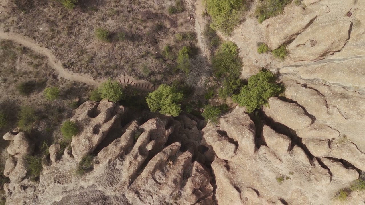 Aerial View of African Rock Formations