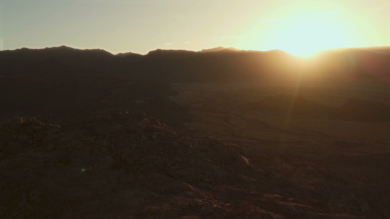 African Desert Mountain Sunset
