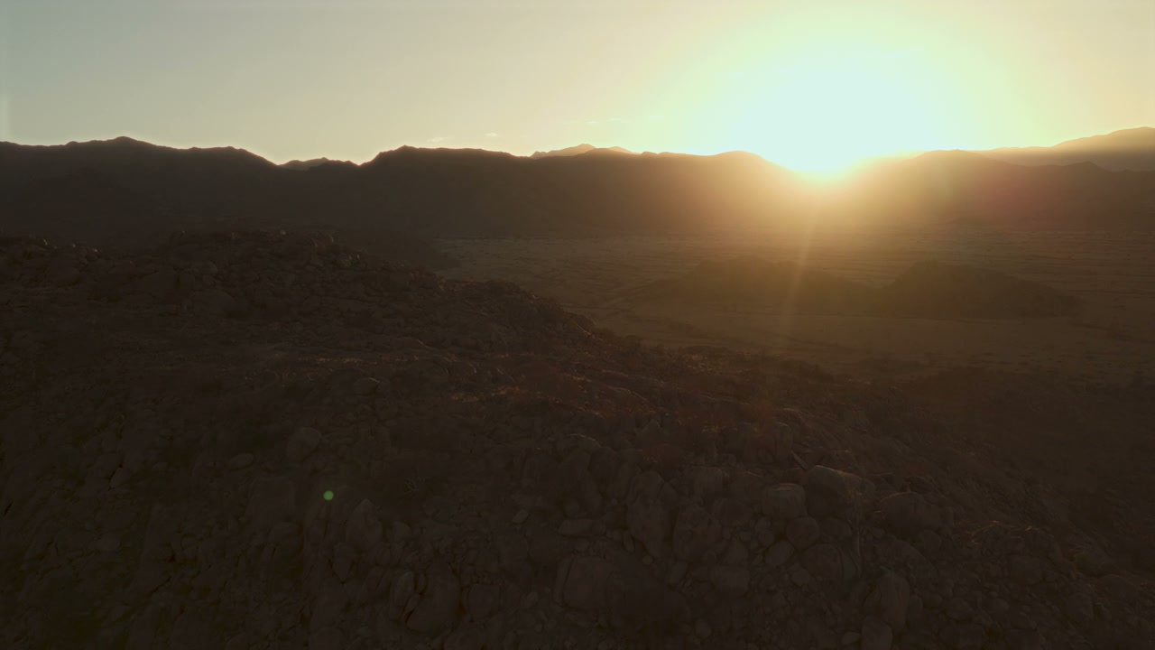 African Desert Mountain Sunset