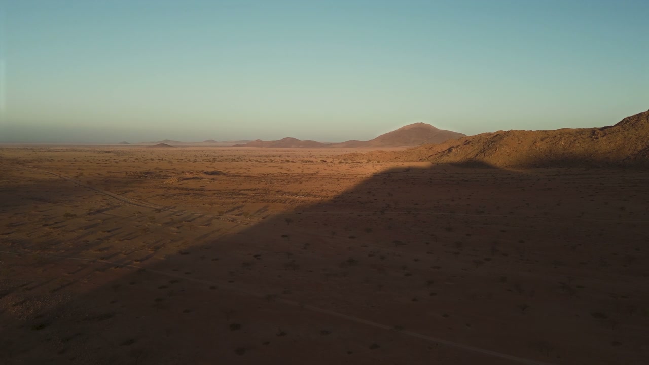 African Desert Landscape Sunset