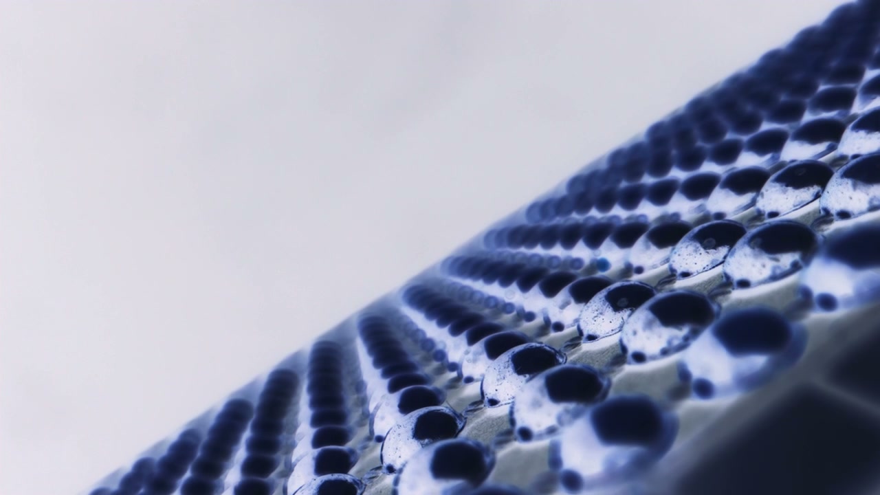 Macro Abstract Metallic Grid Pattern