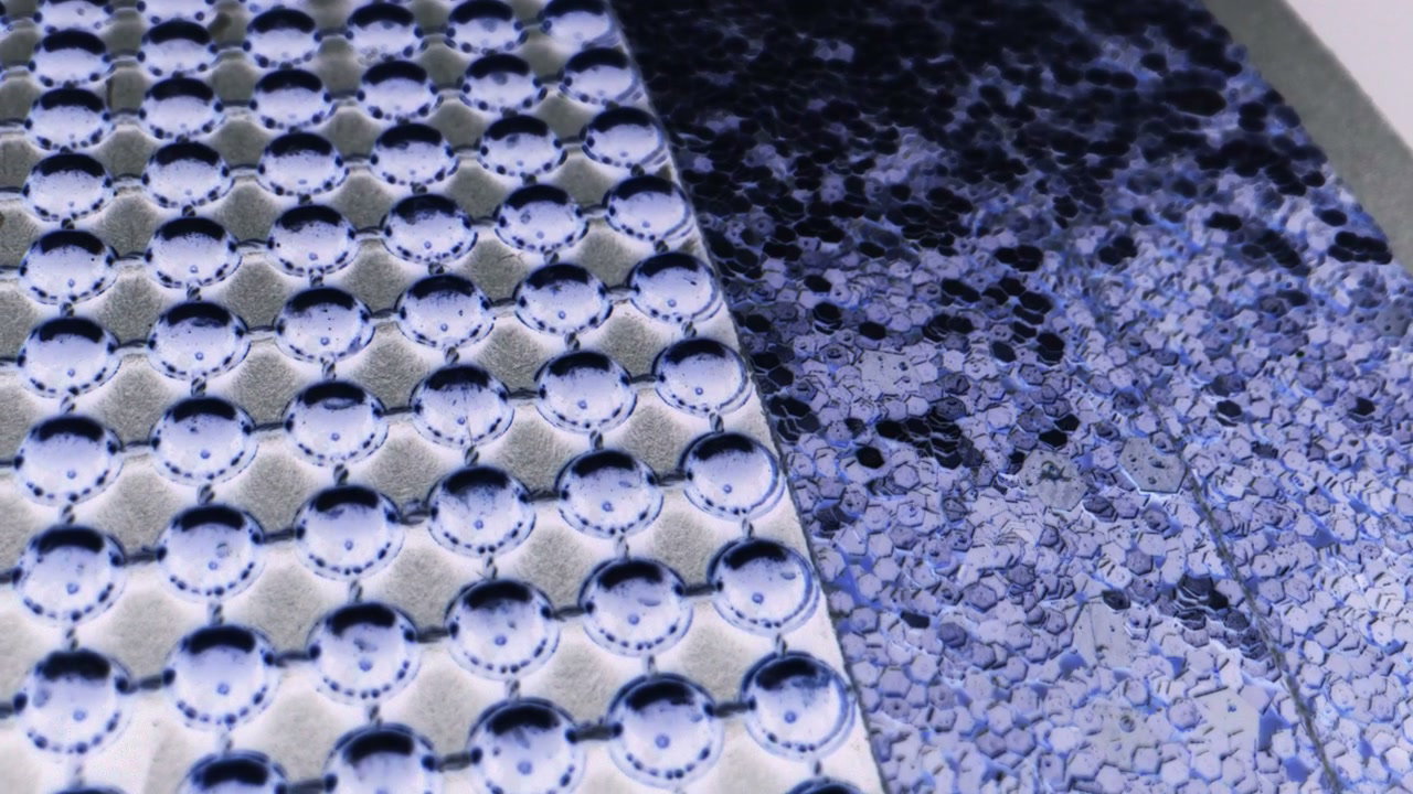 Abstract Blue Patterned Surfaces