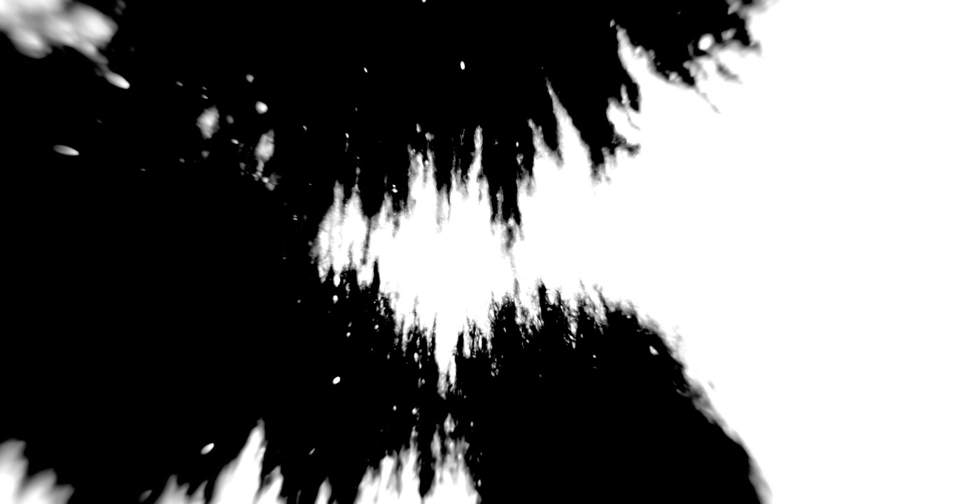 Abstract Black Ink Spreading
