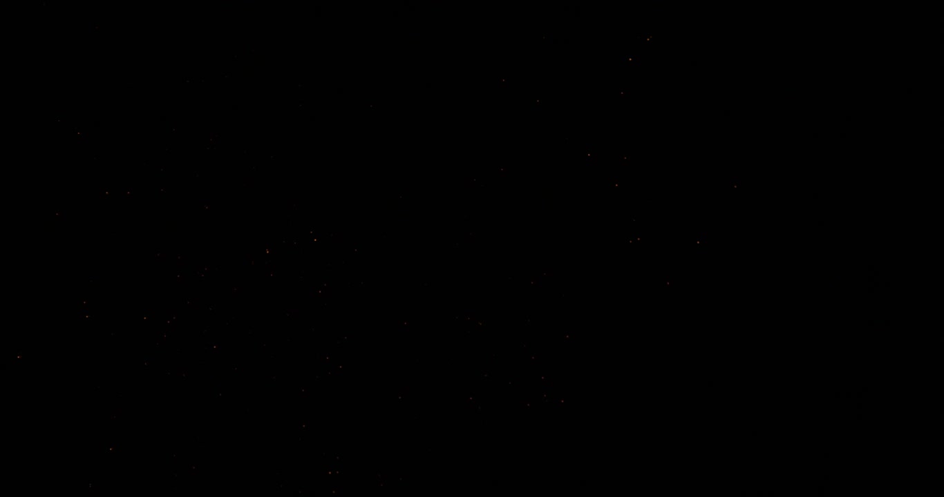 Golden Fireworks Bursts at Night