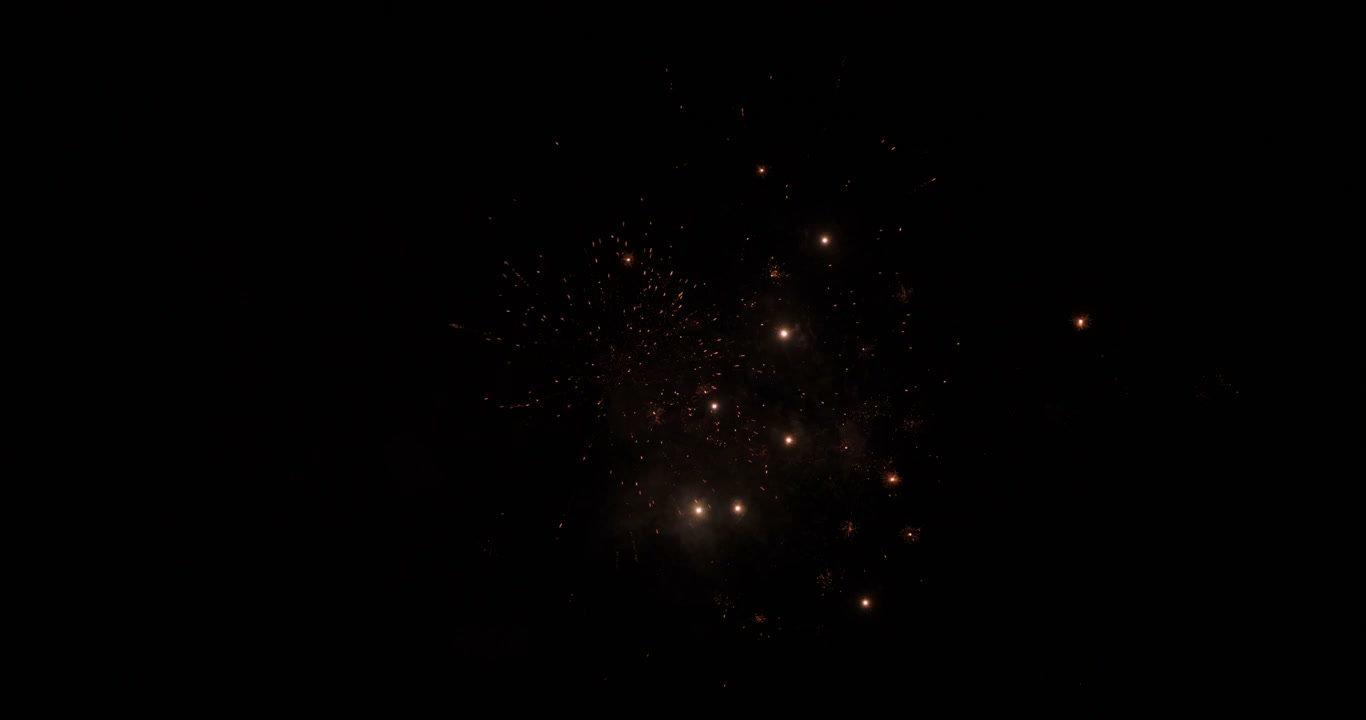 Fireworks Bursting at Night