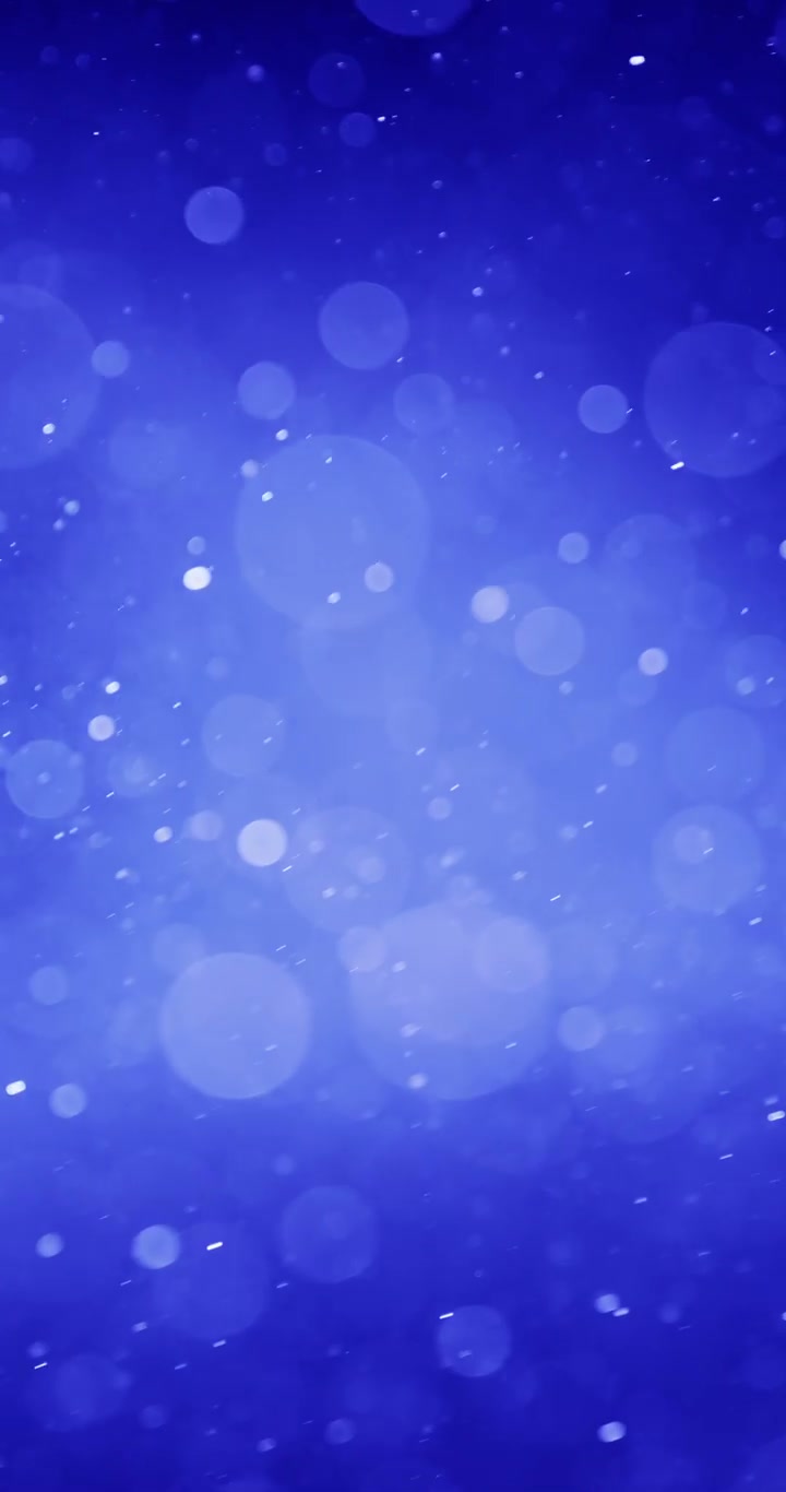 Blue Bokeh Particles Floating