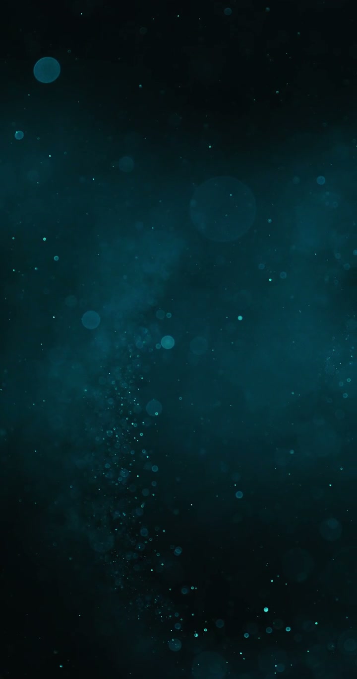 Glowing Turquoise Particles