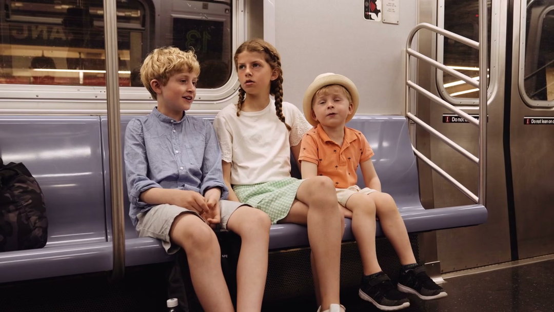 Happy Kids Laughing on a Train Journey • Stock Video on Uppbeat