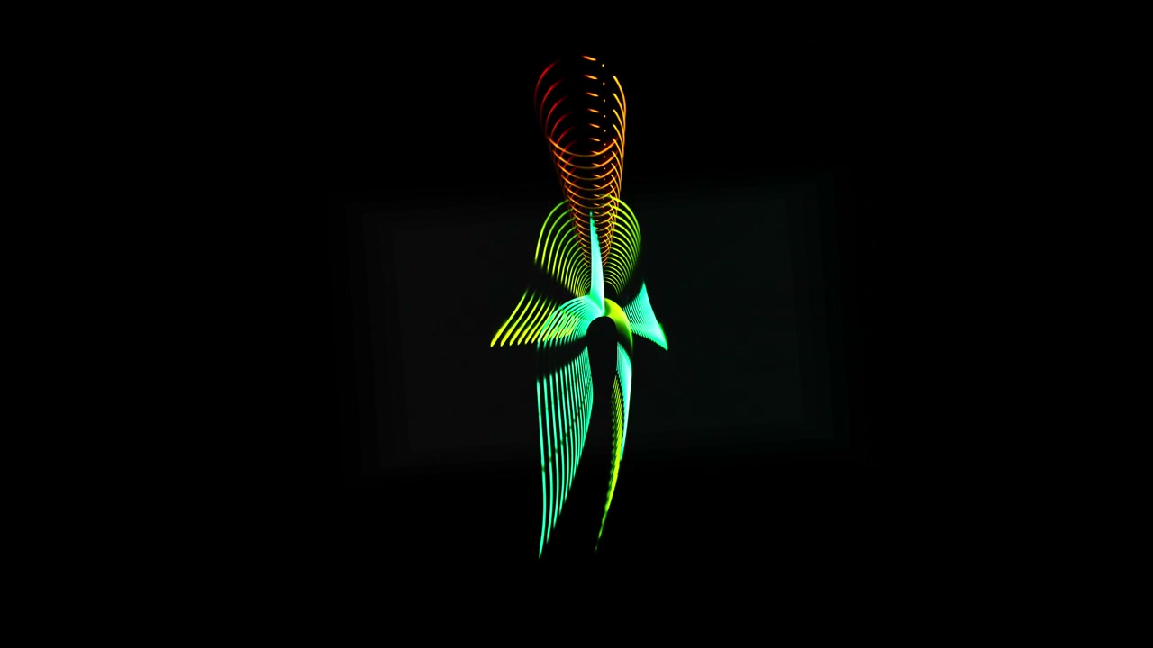 Glowing Neon Dancer