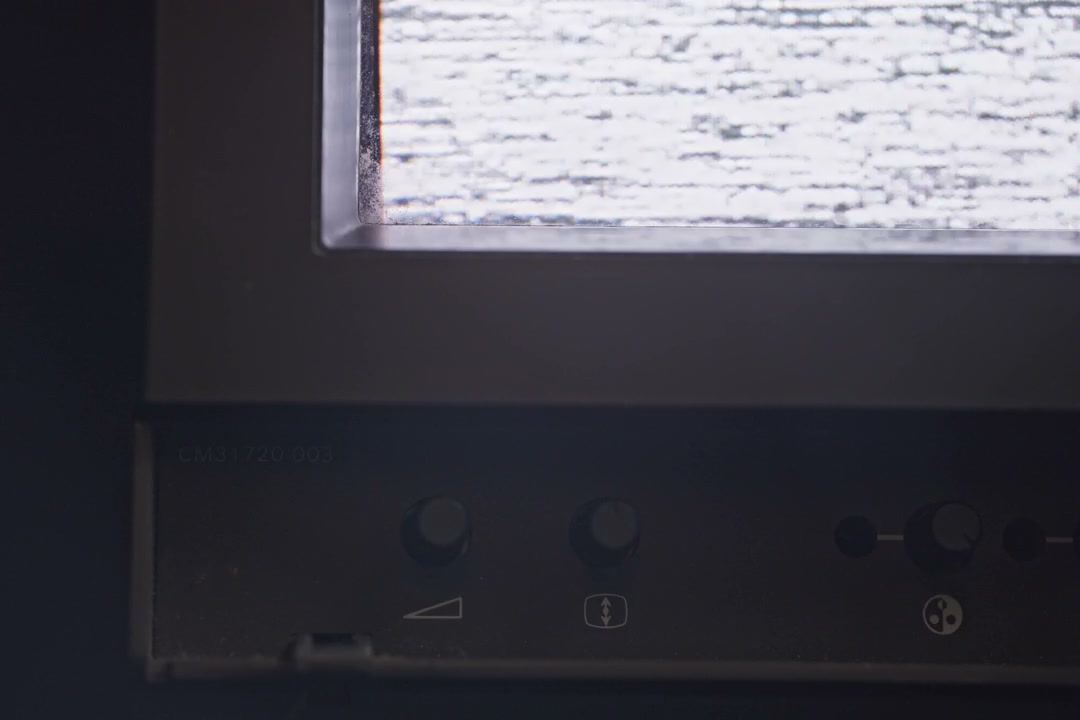Retro CRT Monitor Static to Blue Screen • Stock Video on Uppbeat