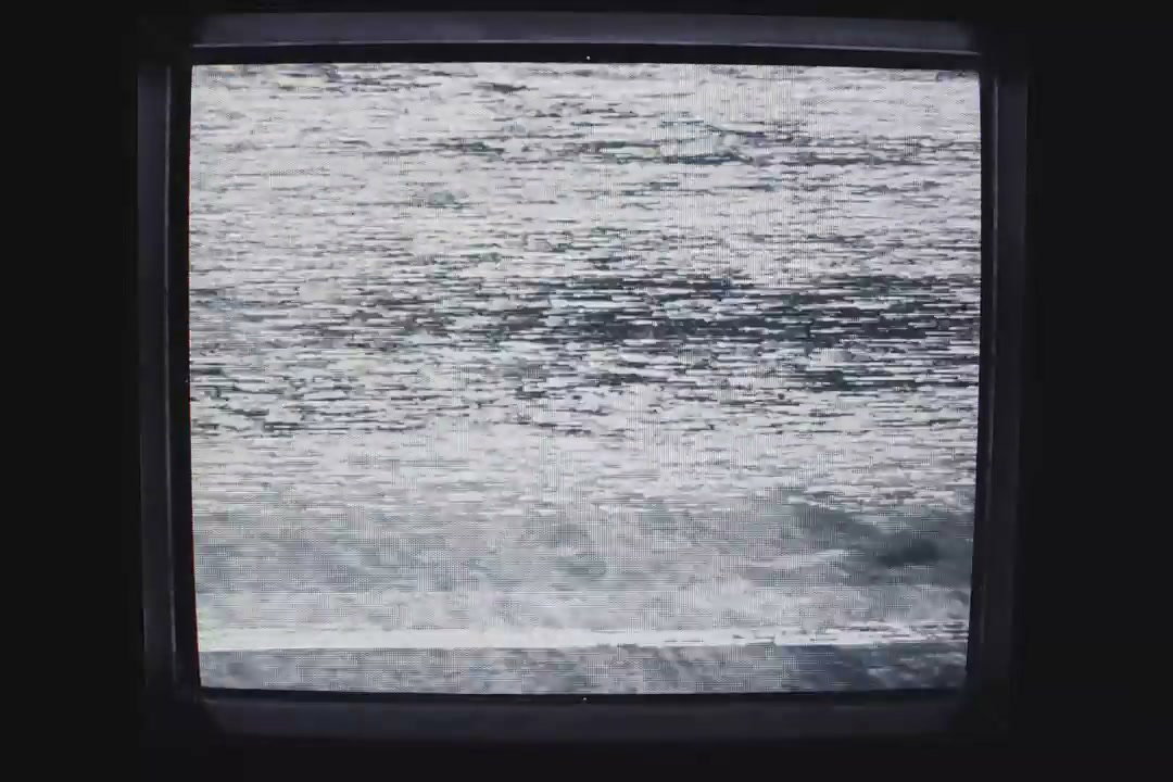 Retro Television Screen with Static and Blue Display • Stock Video on ...