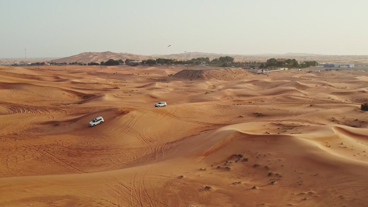 Aerial View of Desert Safari