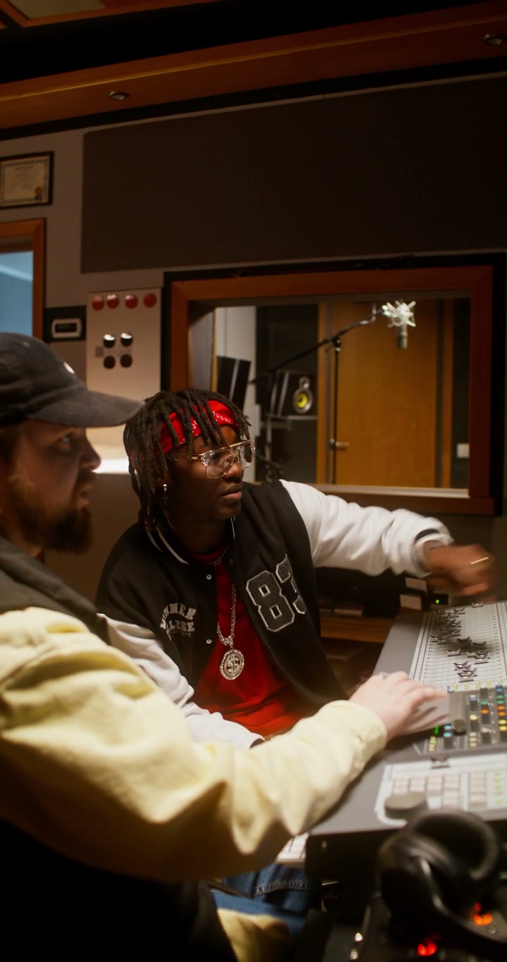 Musician and Engineer Discussing Audio