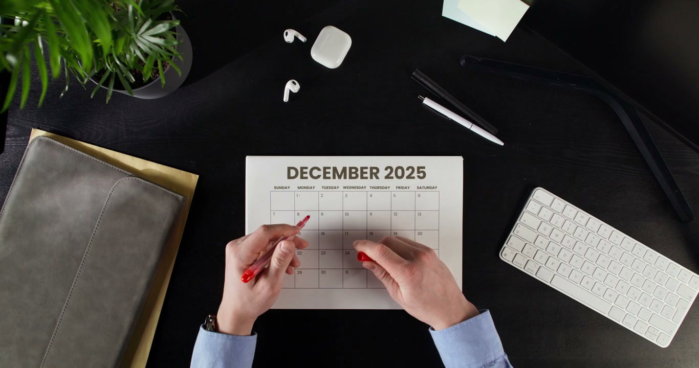 December 2025 Calendar Planning
