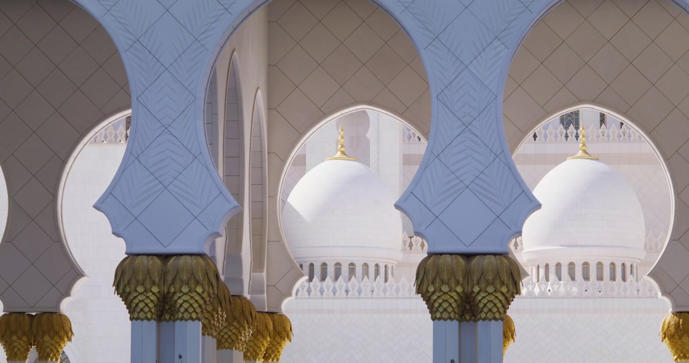 Sheikh Zayed Grand Mosque Arches & Domes