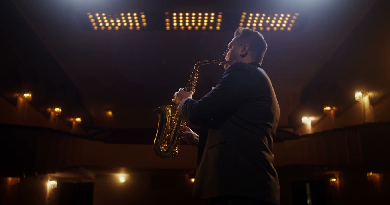 Jazz Saxophonist on Stage