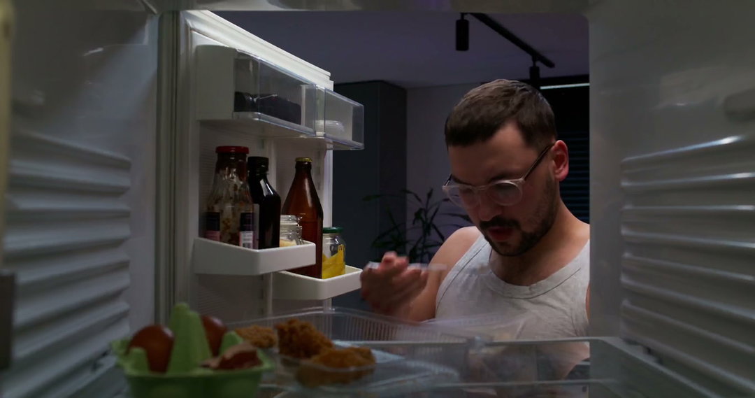 Child Eating and Storing Fast Food in Fridge • Stock Video on Uppbeat