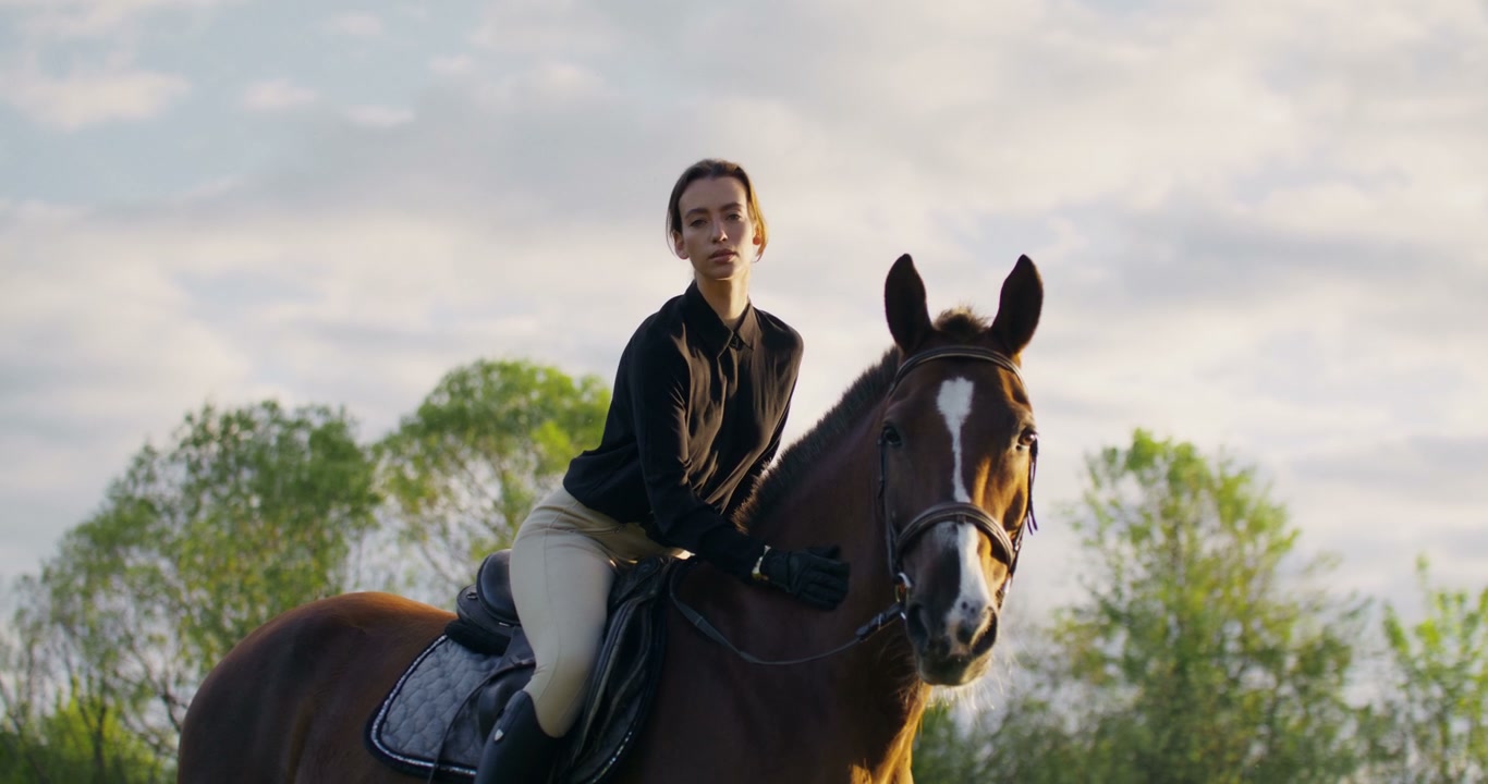 Horsewoman Portrait Outdoors