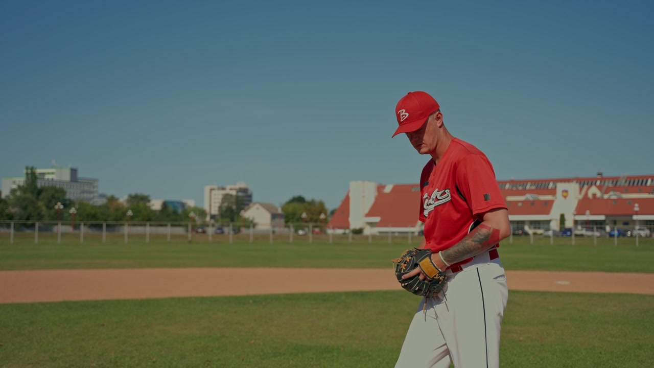Baseball Player Pitching